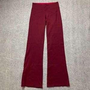 SOLD🌈Athleta Kickbooty Red Wide Leg Yoga Pants